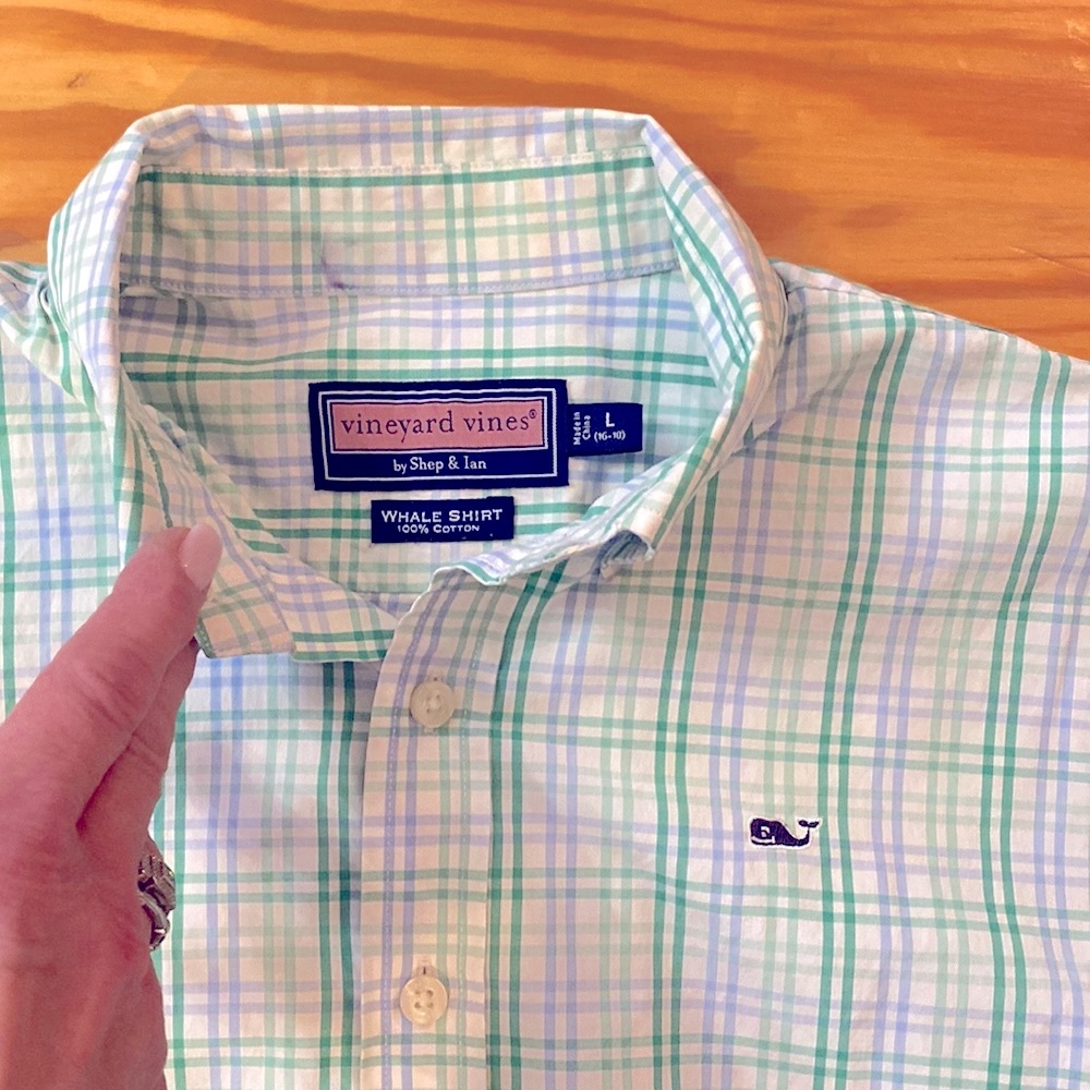 Vineyard Vines On-the-Go Boys Long Sleeve Button Down Shirt